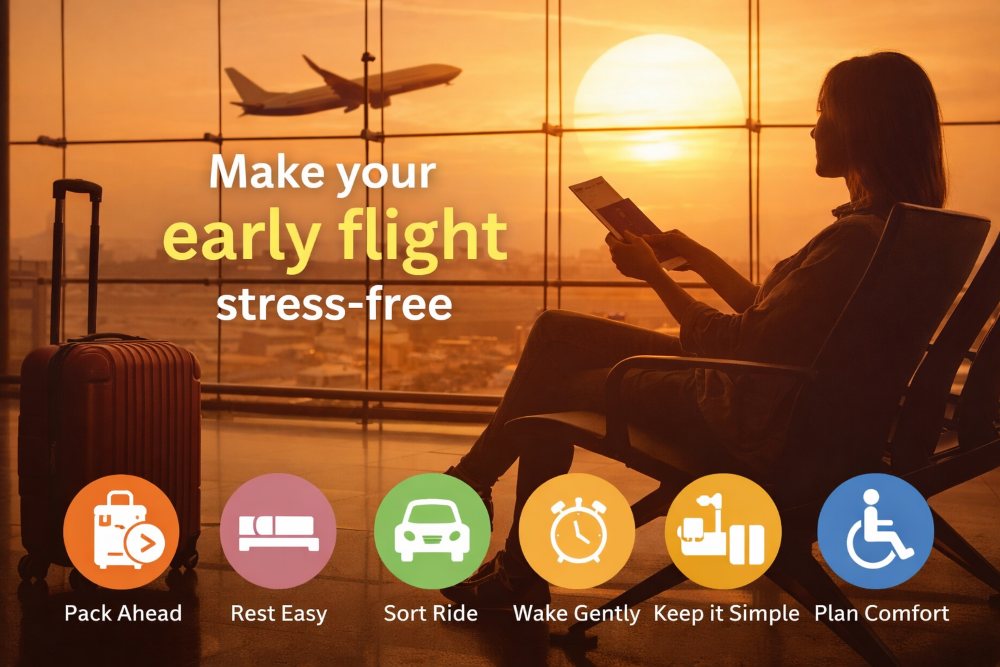 How to Plan a Stress-Free Early Morning Flight Without Losing Sleep